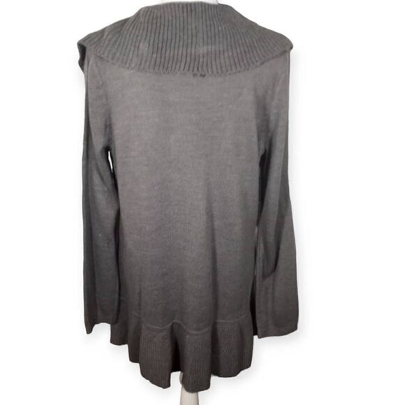 MISS TINA BY TINA KNOWLES GRAY RUFFLE CARDIGAN SZ.20 NWT - Picture 5 of 9